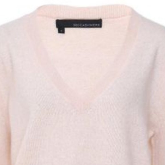 NWT 360 cashmere v neck lace up sleeves sweater - Picture 5 of 7